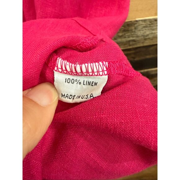 Bryn Walker Pink Linen Sleeveless Angeline Tunic lagenlook size XL - Picture 5 of 8